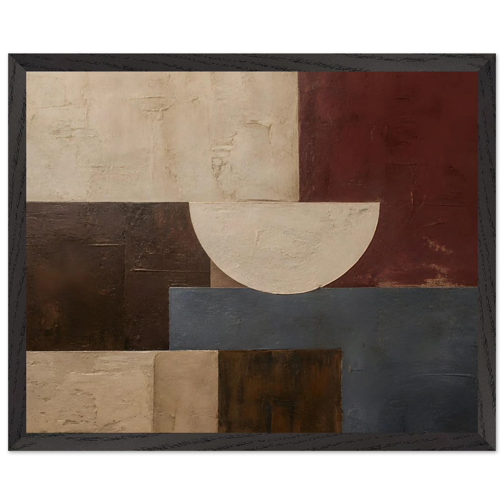 Blocos de Vinho, quadro abstrato emoldurado da The Light Stays.