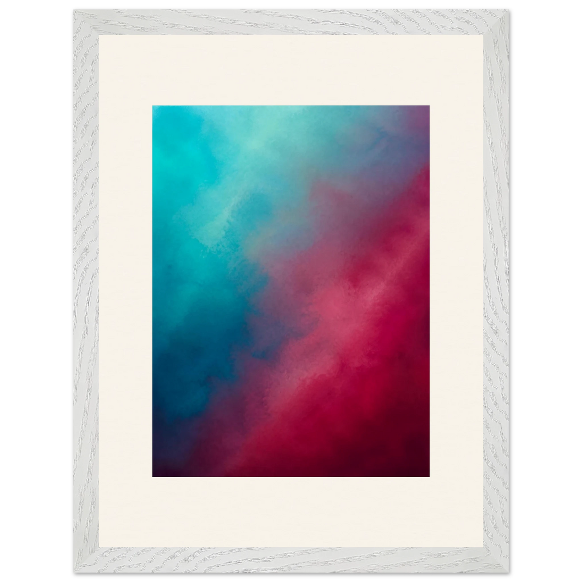 Wine Hour, gradient, dusk and deep color. Archival framed fine art print shown framed.