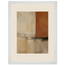 Terracotta Diptych, Panel I of II: two panels, terracotta and cream. Museum-quality framed fine art print.