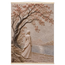 Spring Walk: impasto, lake and blossoming tree. Fine art poster, alternate frame and size.