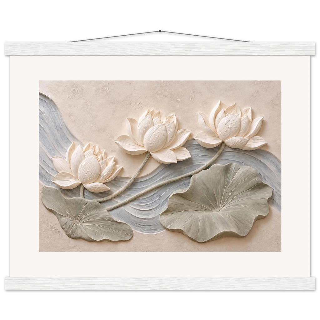 Lotus Current: flowers and botanical. Fine art poster by The Light Stays.