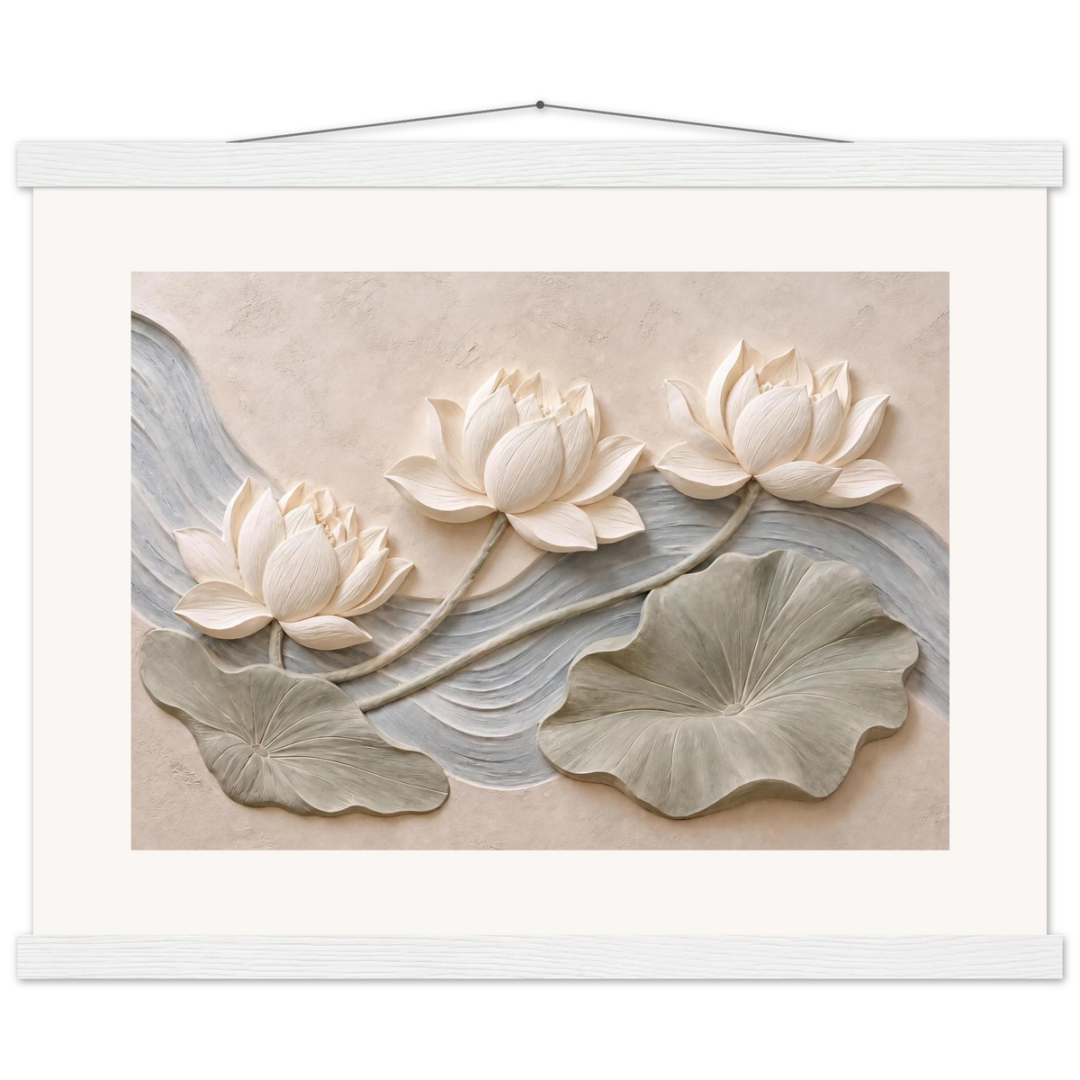 Lotus Current: flowers and botanical. Fine art poster by The Light Stays.