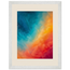 Teal and Orange: gradient, sea and dusk. Framed fine art print, alternate frame and size.