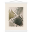 Carved Fronds, impasto, leaves and sand tones. Archival fine art poster shown framed.