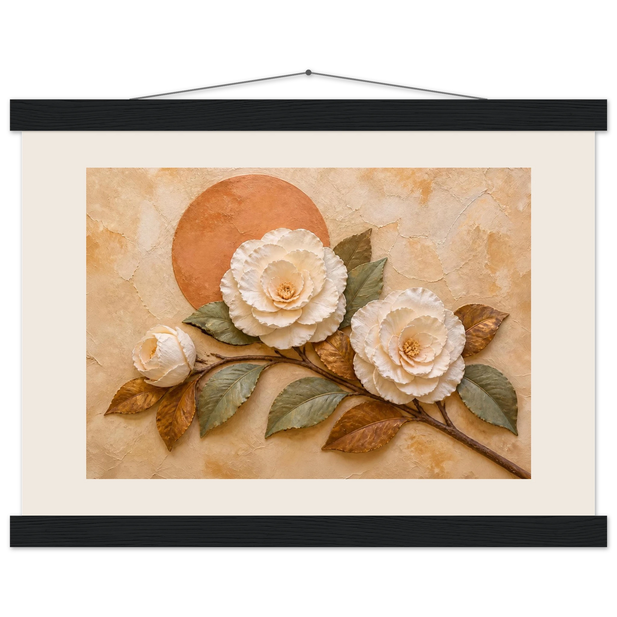 Camellia Eclipse: flowers and botanical. Fine art poster by The Light Stays.