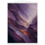 Violet Infinity, moon and night. Archival fine art poster shown framed.