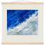 Cobalt Foam: abstract, cobalt and sea foam. Museum-quality fine art poster.