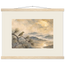 Golden Moon Bird: japanese art and japandi. Fine art poster, alternate frame and size.