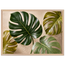 Four Greens: leaves, vivid green and impasto. Museum-quality framed fine art print.
