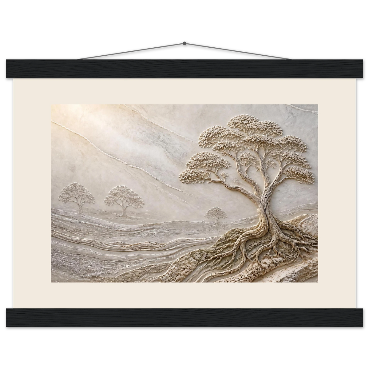 Old Growth: petra and herbarium. Fine art poster, alternate frame and size.