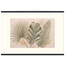 Three Leaves, botanical and nature. Archival fine art poster shown framed.
