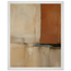 Terracotta Diptych, Panel I of II: two panels, terracotta and cream. Museum-quality framed fine art print.