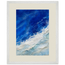 Cobalt Foam, abstract, cobalt and sea foam. Archival framed fine art print shown framed.