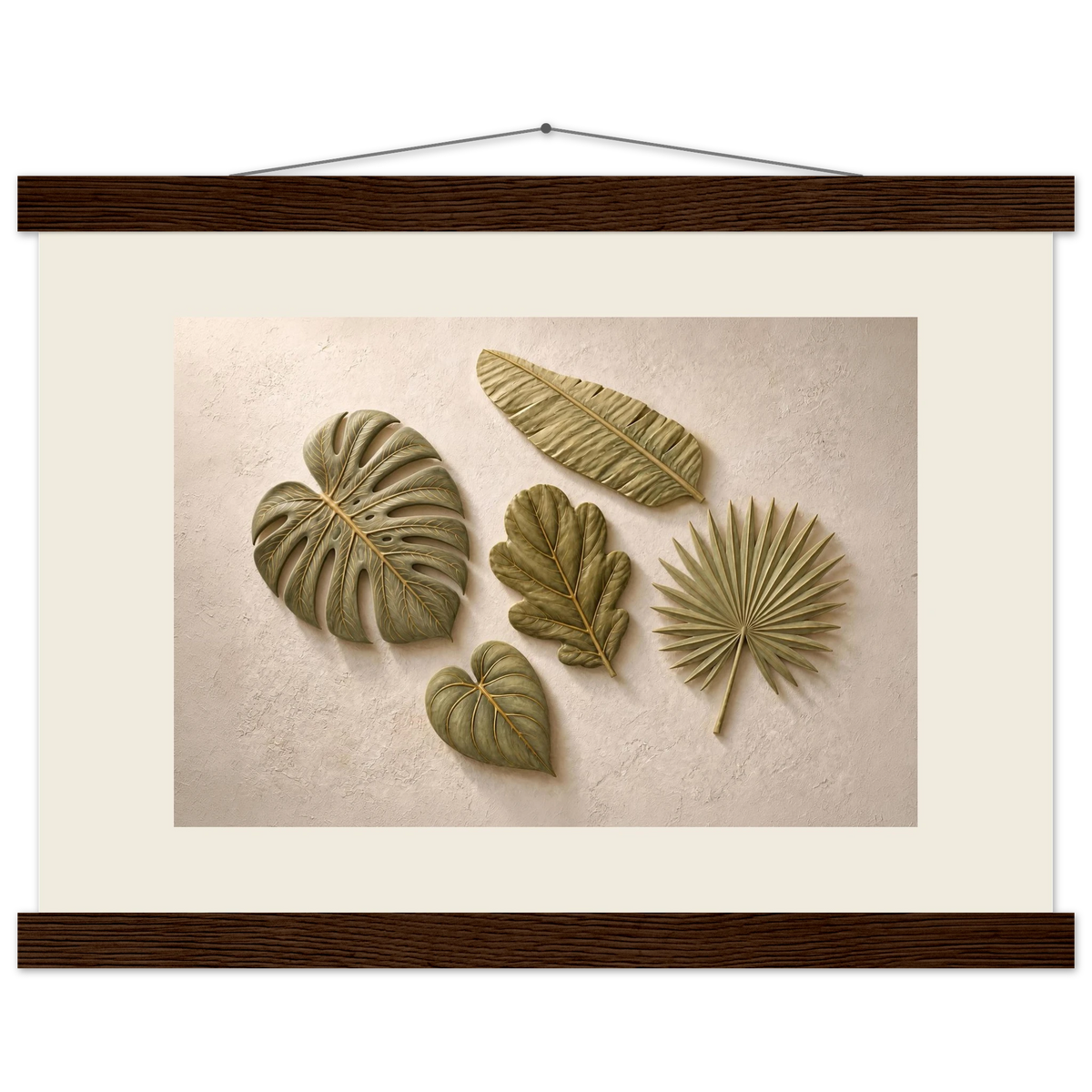 Green Constellation: botanical, green and loose rhythm. Fine art poster by The Light Stays.