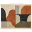 Compass and Clay: geometric abstract, clay and curves. Fine art poster by The Light Stays.