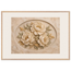 Peonies in Stone, flowers and botanical. Archival framed fine art print shown framed.