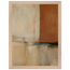 Terracotta Diptych, Panel I of II, two panels, terracotta and cream. Archival framed fine art print shown framed.