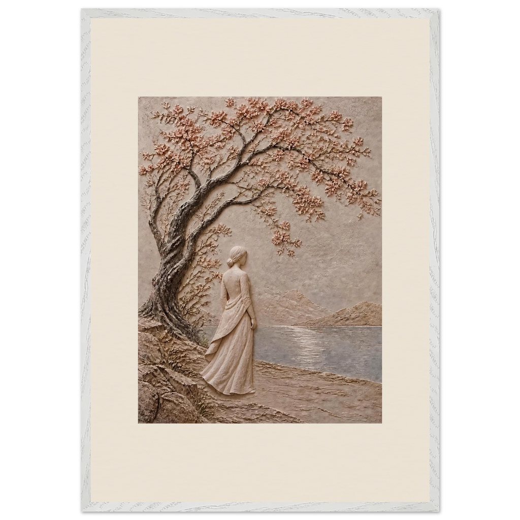 Spring Walk: petra and flora. Framed fine art print by The Light Stays.