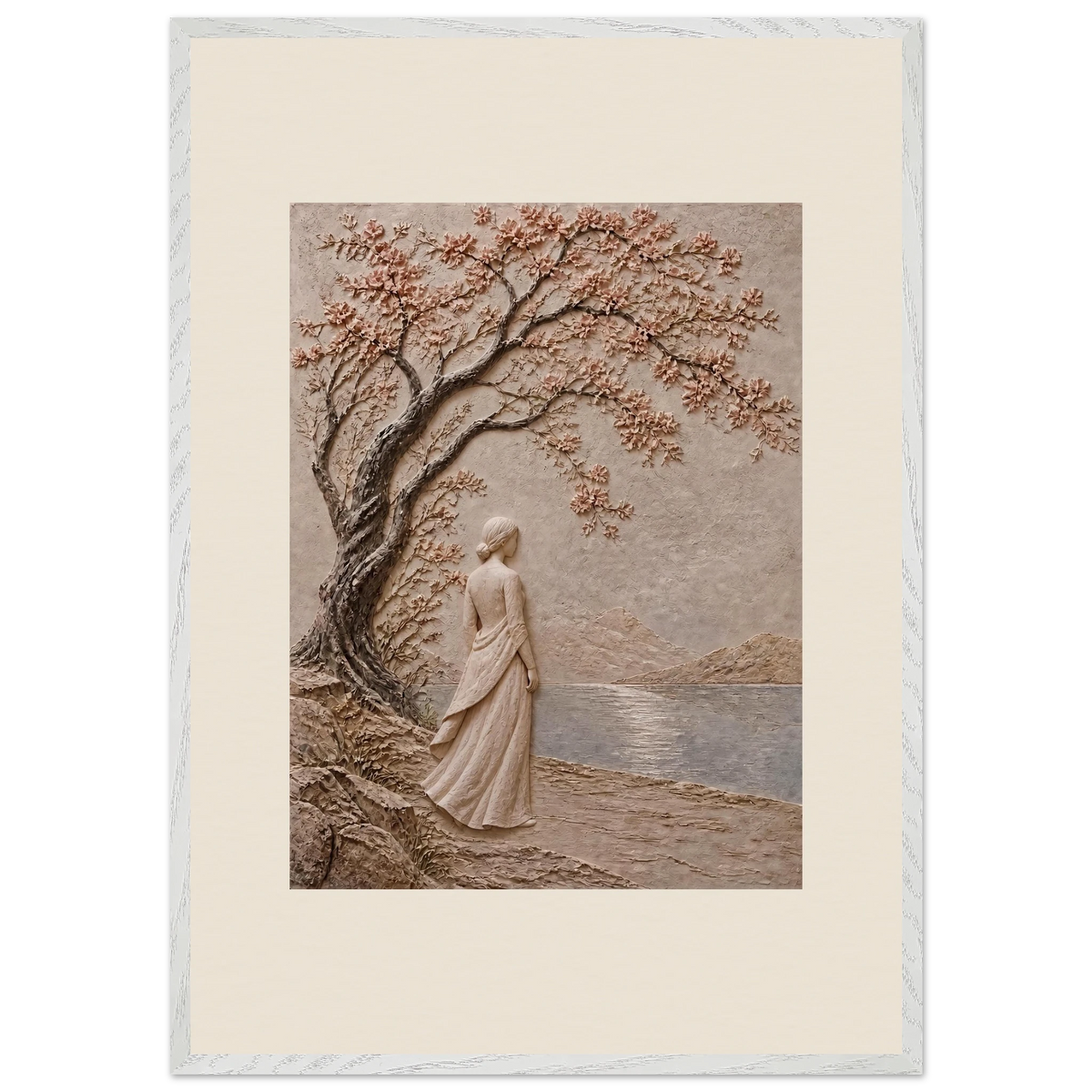 Spring Walk: petra and flora. Framed fine art print by The Light Stays.