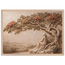 Under the Blossoms: impasto, figure and blossoming canopy. Framed fine art print, alternate frame and size.