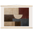 Blocos de Vinho, pôster abstrato com suporte de madeira da The Light Stays.
