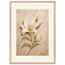 Alabaster Lily, flowers and botanical. Archival framed fine art print shown framed.