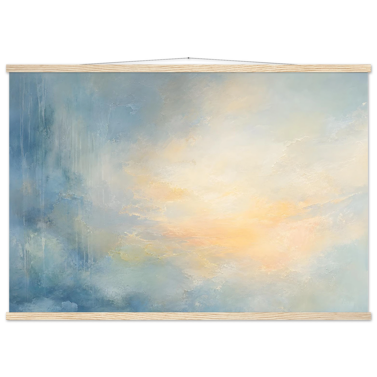 Dawn after Rain: sunrise, coastline and washed light. Fine art poster by The Light Stays.