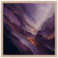 Violet Infinity: moon and night. Museum-quality framed fine art print.
