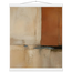 Terracotta Diptych, Panel I of II: two panels, terracotta and cream. Fine art poster, alternate frame and size.