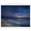 Blue Hour Shore: sea and coastal landscape. Fine art poster by The Light Stays.