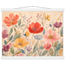 Floral Rhythm, flowers and botanical. Archival fine art poster shown framed.