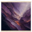 Violet Infinity: moon and night. Museum-quality fine art poster.