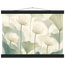 Ivory Lotus Screen: flowers and botanical. Museum-quality fine art poster.