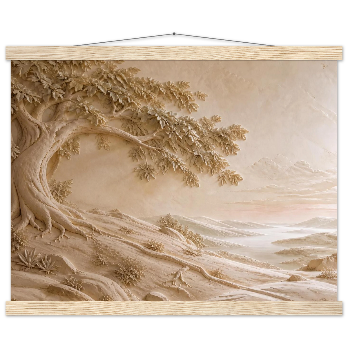 Sandstone Dawn: lumen and siena. Fine art poster by The Light Stays.