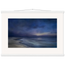 Blue Hour Shore: sea and coastal landscape. Museum-quality fine art poster.