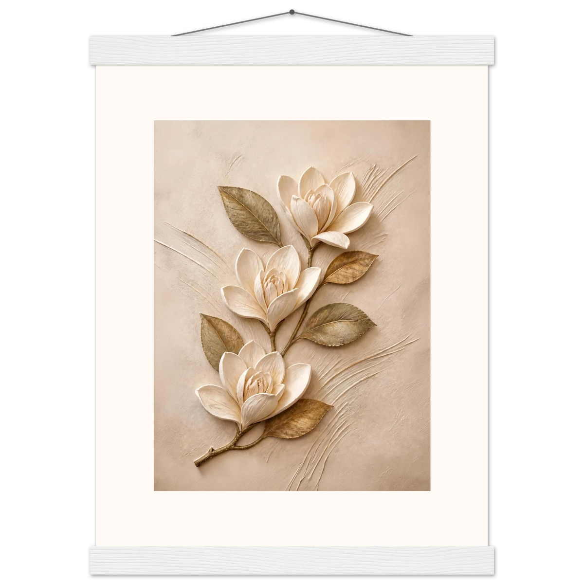Magnolia Ascent: flowers and botanical. Fine art poster by The Light Stays.