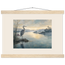 Heron at Dawn: japanese art and japandi. Fine art poster.