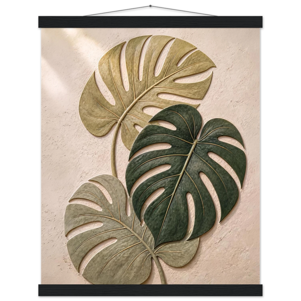 Stone Monstera: botanical and nature. Fine art poster by The Light Stays.