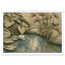 Papyrus Pond: lake, papyrus and serene greens. Museum-quality fine art poster.