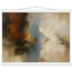 Golden Night, moon and night. Archival fine art poster shown framed.