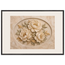 Peonies in Stone, flowers and botanical. Archival framed fine art print shown framed.