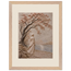 Spring Walk: petra and flora. Framed fine art print, alternate frame and size.