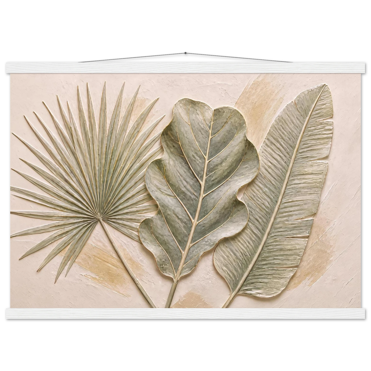 Three Leaves: botanical and nature. Fine art poster by The Light Stays.