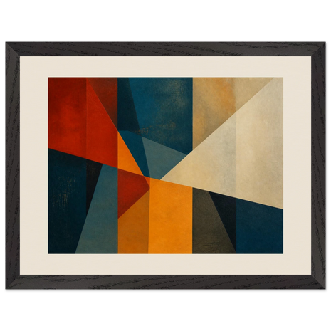 Tempestade, quadro abstrato emoldurado da The Light Stays.