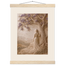 Old Friend: impasto, figure and companion tree. Fine art poster.