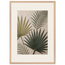 Carved Fronds: impasto, leaves and sand tones. Framed fine art print, alternate frame and size.