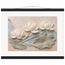 Lotus Current: flowers and botanical. Fine art poster, alternate frame and size.