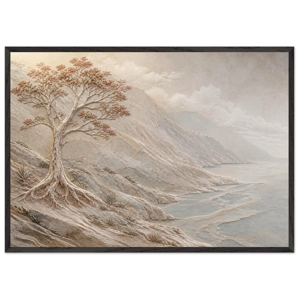 Coral Headland: sea and coastal landscape. Museum-quality framed fine art print.