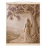 Old Friend: impasto, figure and companion tree. Fine art poster, alternate frame and size.