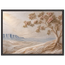 Cliffside Bloom, flowers and botanical. Archival framed fine art print shown framed.